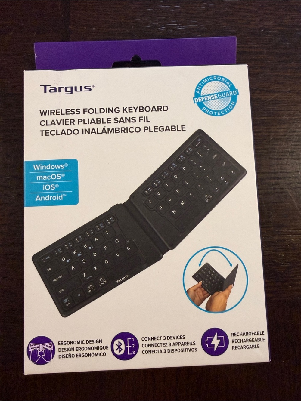 Targus Black Wireless Folding Bluetooth Keyboard